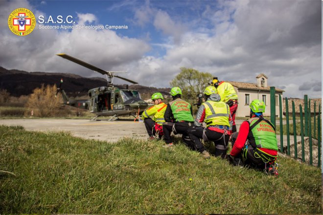 Esercitazione del Corpo Nazionale di Soccorso Alpino e Speleologico