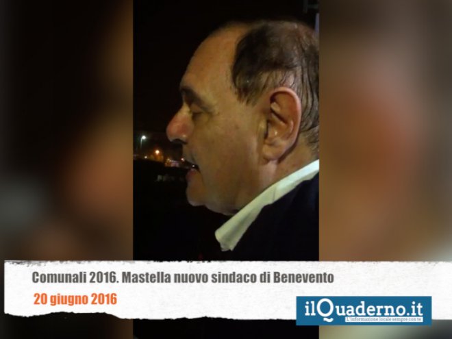 Benevento. Clemente Mastella nuovo sindaco di Benevento festeggia al Comitato Elettorale