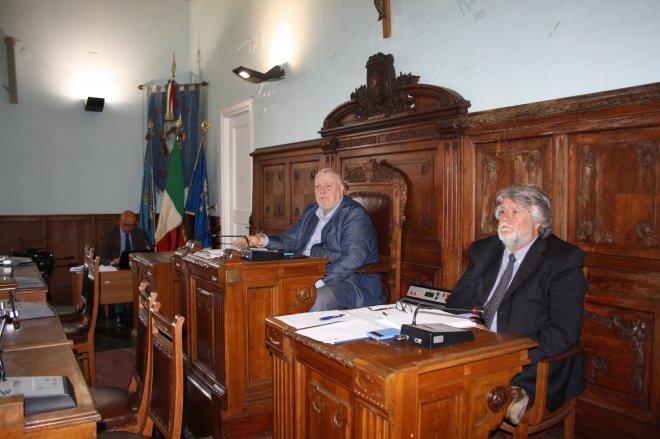 Il Presidente della Provincia Claudio Ricci e il Segretario Generale Franco Nardone