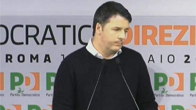Matteo Renzi alla Direzione Pd