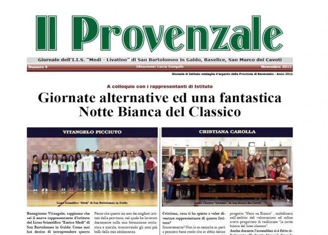 Il Provenzale, giornale dell'Istituto Enrico Medi e Rosario Livatino 