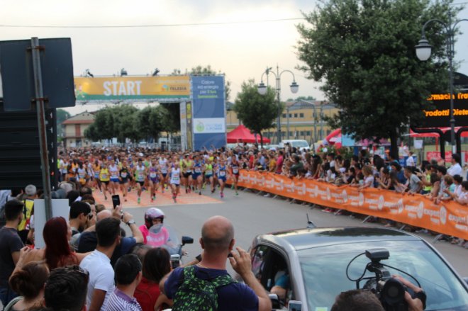 La partenza del 9 Trofeo Telesia