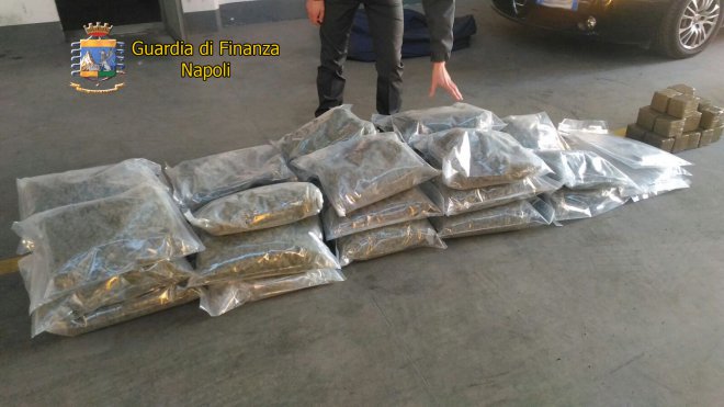 Napoli. Arrestato dalla  Guardia di finanza un insospettabile professionista, maxi sequestro di droga