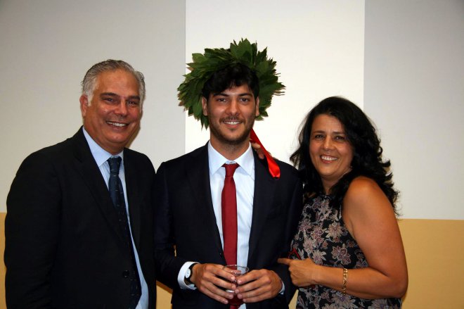 Luigi Salierno con papa' Gaetano e mamma Paola