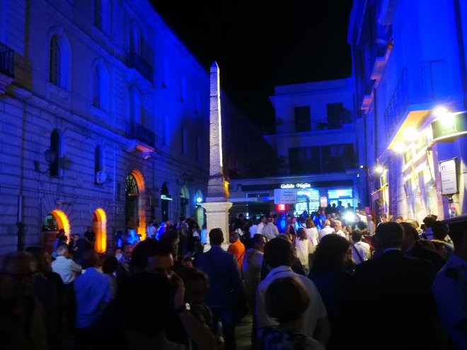 Inaugurazione illuminazione Obelisco Egizio in Piazza Papiniano (2017)