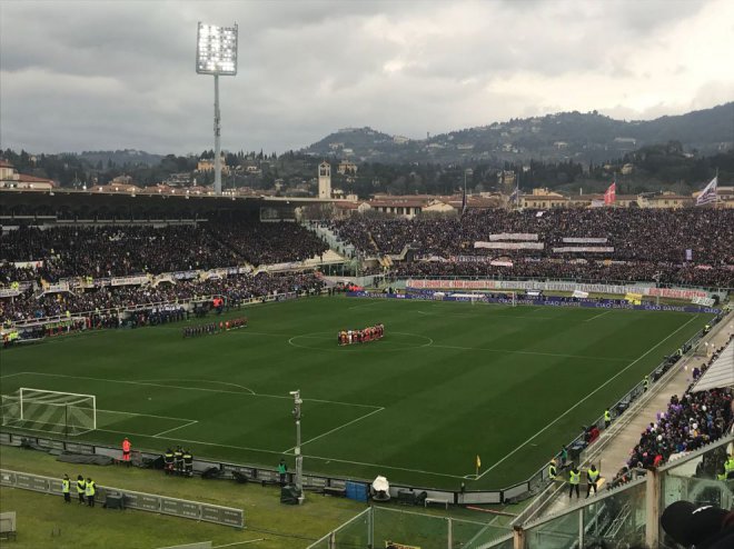 Fiorentina Benevento, omaggio ad Astori