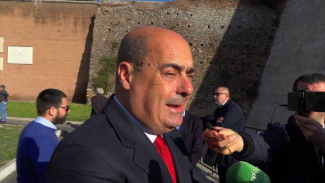 Roma. Nicola Zingaretti alla manifestazione del 25 Aprile