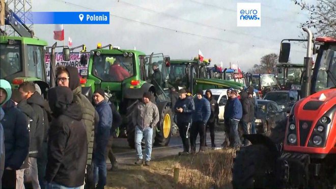 Protesta dei trattori contro la Politica Agricola Europea