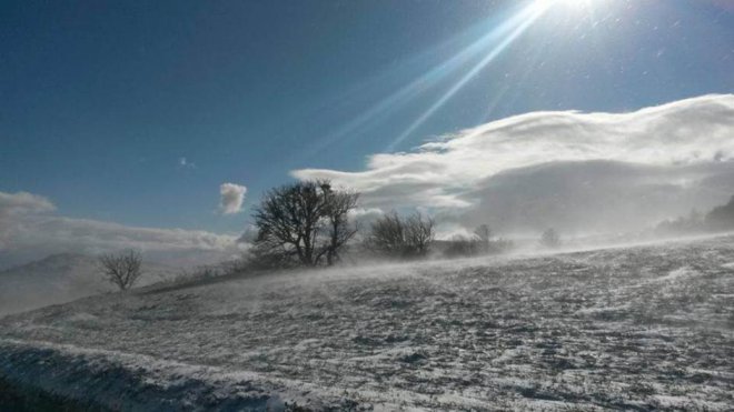 Nevica nel Sannio. Morcone (foto di Bartolomeo De Nigris)