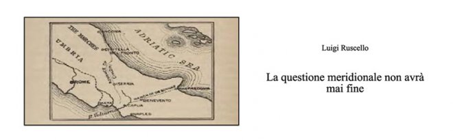 Il volume di Luigi Ruscello dedicato alla Questione Meridionale