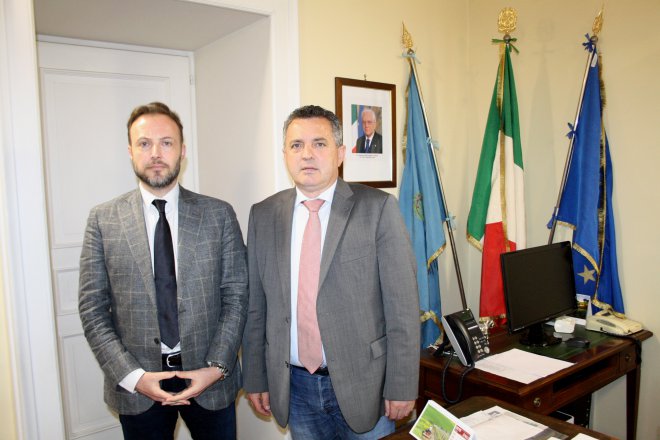 Antonio Di Maria e Vincenzo Testa (presidente dei Consulenti del lavoro della Provincia di Benevento)