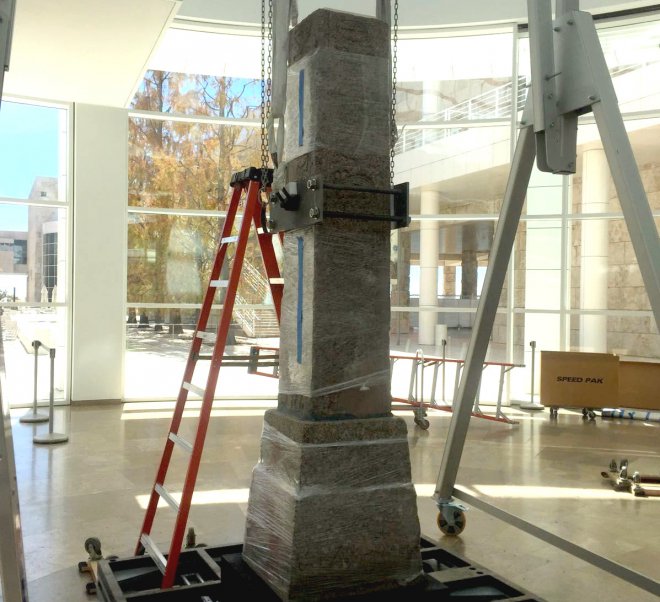 Obelisco del Tempio della dea Iside di Benevento al Paul Getty Museum di Los Angeles