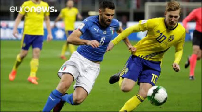 Italia fuori dai Mondiali. Svezia-Italia termina 0-0. 