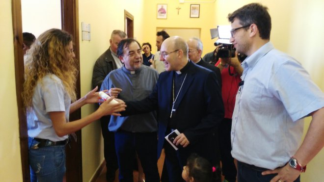 Visita di monsignor Felice Accrocca, Arcivescovo di Benevento, alla Cittadella della Carita'