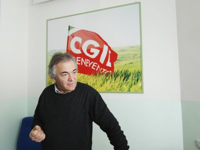 Antonio Aprea. Cgil Benevento. Foto di Luigi Mastromarino. Tutti i diritti riservati.