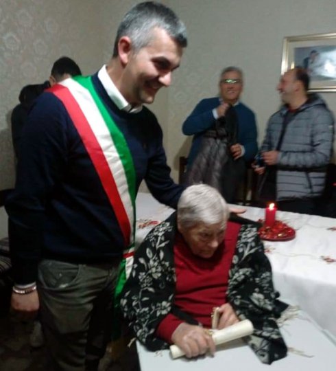 Maria Carmela Spagnoletti festeggia 100 anni (26 dicembre 2018)