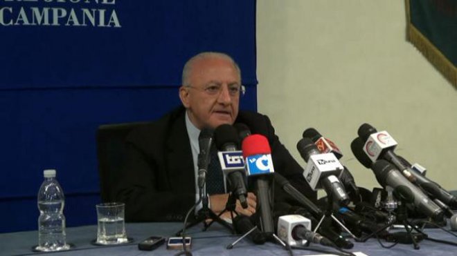 Regione Campania, il presidente della Regione Vincenzo De Luca