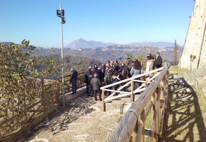Visitatori al castello di Ceppaloni