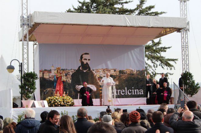 Papa Francesco a Pietrelcina