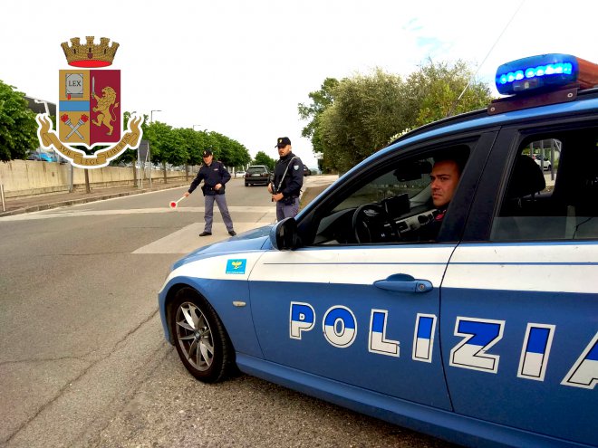 Telese Terme. Volante della Polizia