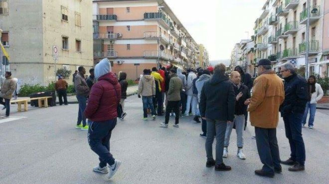 Migranti protesta 