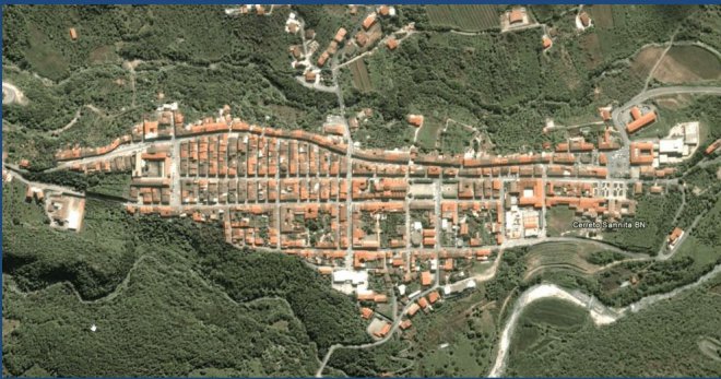 Vista aerea di Cerreto Sannita - Ciaburri