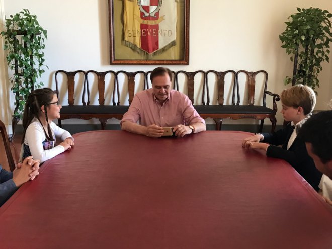 Incontro Mastella - Studenti (foto di archivio)