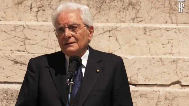 Il presidente della Repubblica Sergio Mattarella