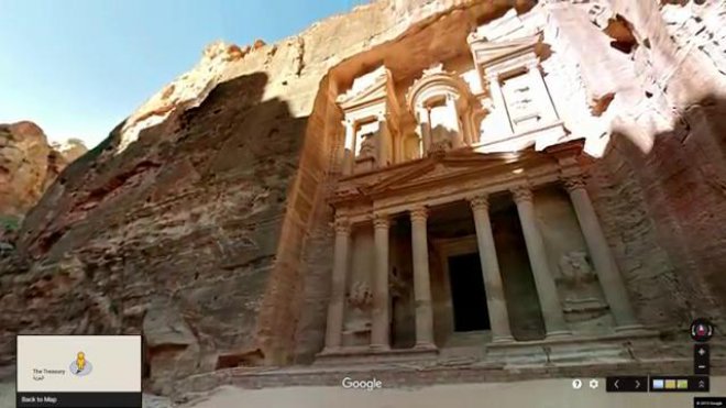 Google Street View in Giordania: lo spettacolo di Petra