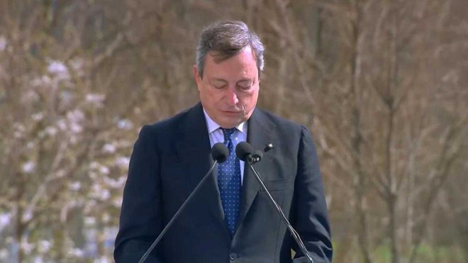 Il presidente del Consiglio Mario Draghi