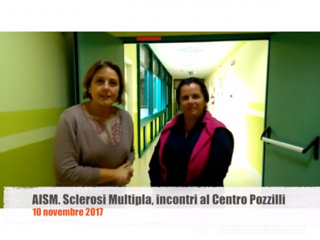La dottoressa Roberta Fantozzi del centro Neuromed e Carla Crafa, ambasciatrice AISM