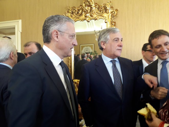 Filippo Liverini e Antonio Tajani