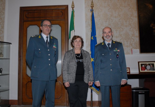 Visita del nuovo prefetto di Napoli ai vertici della Guardia di Finanza