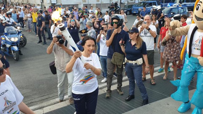 Universiadi 2019, l'assessore Sonia Palmeri tedofora