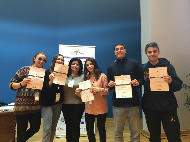 Studenti del Liceo Scientifico Rummmo di Benevento ad Euromath 2018 