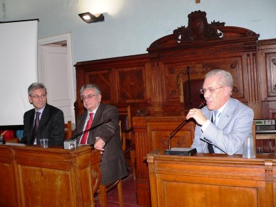 da sinistra Antonio Iavarone, Aniello Cimitile ed Enzo Luciani