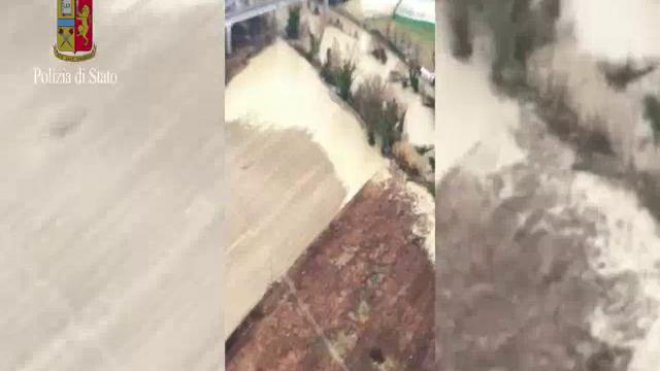 Emergenza neve a Chieti, il video dall'elicottero della Polizia