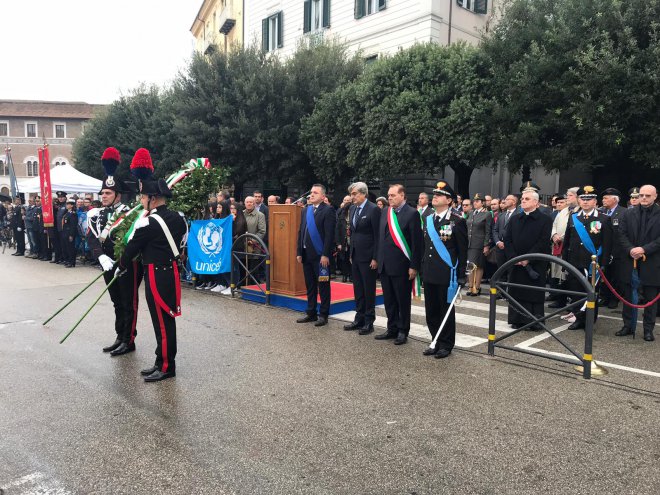 Benevento, Piazza Casrello, Cerimonia del 4 novembre 2018