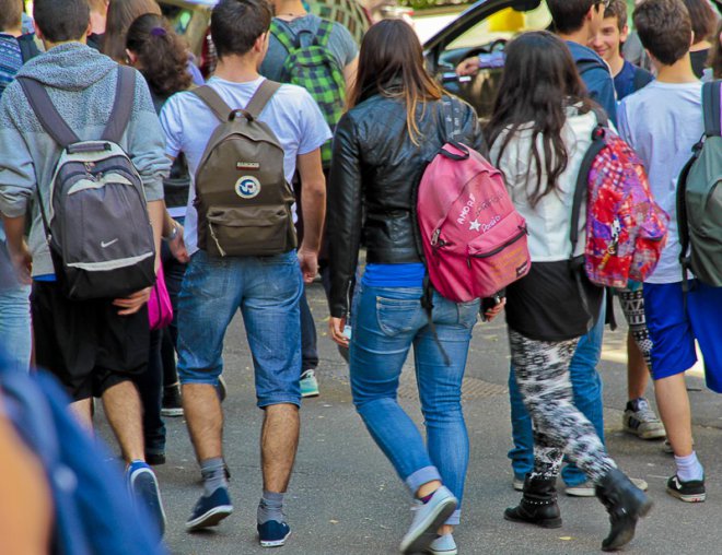 Studenti a scuola