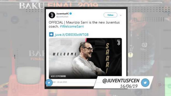 Calcio. Sarri alla Juve, le reazioni sui social