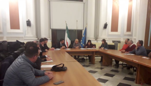 Il prefetto Galeone riceve una delegazione del Comparto estrattivo della Provincia di Benevento: Confindustria, Ance e Sindacati