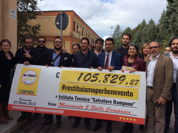 Il vice presidente della Camera, Luigi Di Maio, visita il Rampone