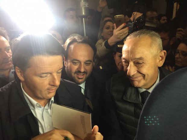 Matteo Renzi con Umberto del Basso De Caro