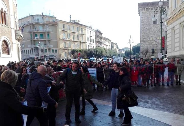 Protesta del Comitatato Viabilitta' Negata