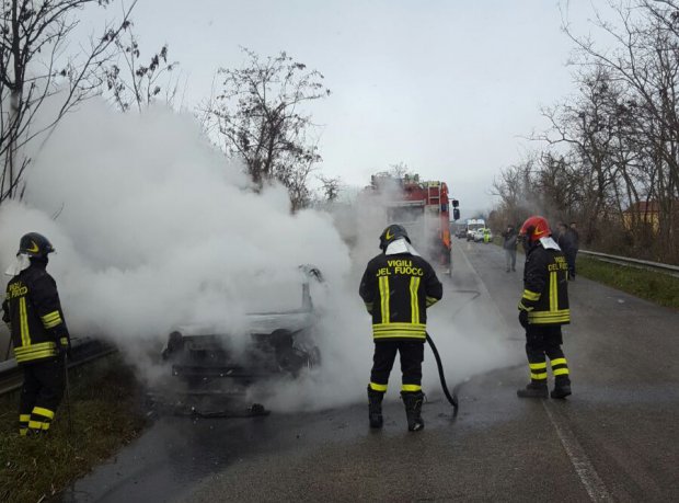 Incendio Fiat Abarth