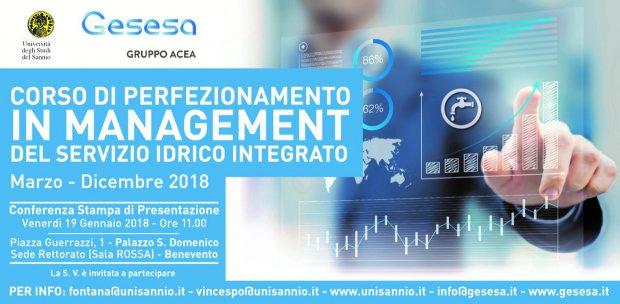 Primo Corso in Management del Servizio Idrico Integrato