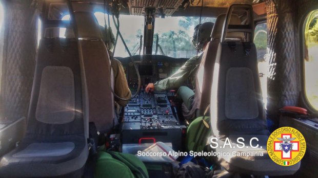 Cade parapendio sui monti del Matese, intervento di salvataggio del Soccorso Alpino e Speleologico