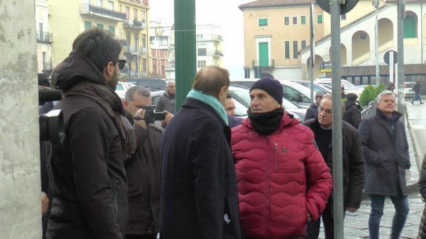 Mastella in Piazza Duomo