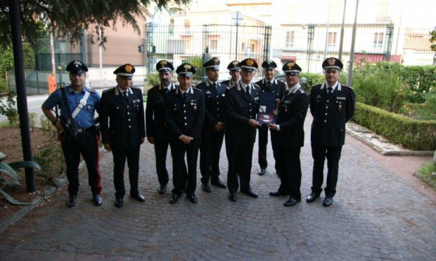 il Generale Del Sette ed i vertici sanniti dell'Arma