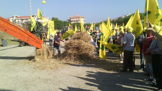Protesta grano Coldiretti